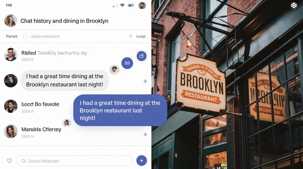 Conclusion Chat History and Dining in Brooklyn