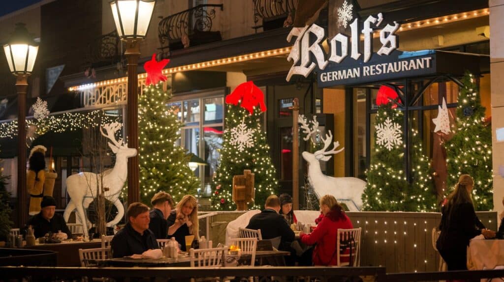 Winter Wonderland Rolf's German Restaurant